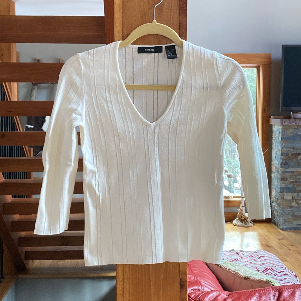 Express Sweater in white, size S